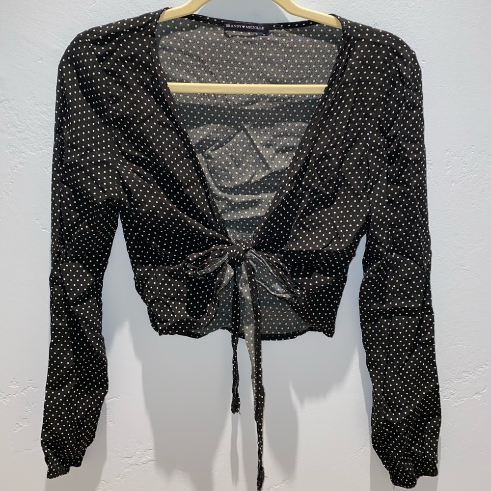 Brandy Melville Coco Tie Front Top